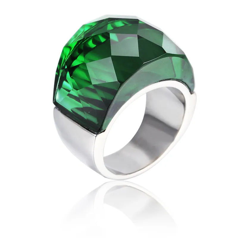 Elevate your style with our exquisite collection of Bohemia Crystal Women Wedding Rings. Crafted with precision, these rings feature a stunning blend of gold and stainless steel, creating a timeless and elegant look. Adorned with colorful stones, they add a touch of glamour to any occasion, be it a party or an engagement. Indulge in the beauty of these rings and make a statement with our luxurious and captivating jewelry.