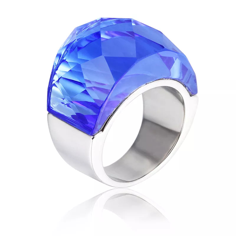 Elevate your style with our exquisite collection of Bohemia Crystal Women Wedding Rings. Crafted with precision, these rings feature a stunning blend of gold and stainless steel, creating a timeless and elegant look. Adorned with colorful stones, they add a touch of glamour to any occasion, be it a party or an engagement. Indulge in the beauty of these rings and make a statement with our luxurious and captivating jewelry.