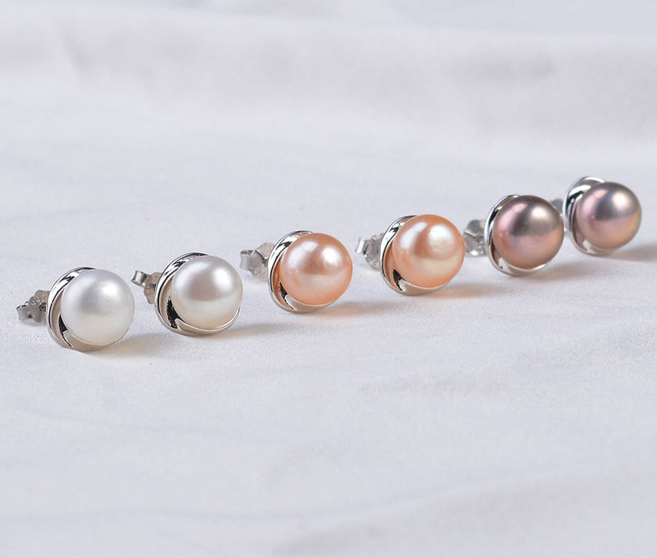 100% Genuine Natural Pearl Earrings