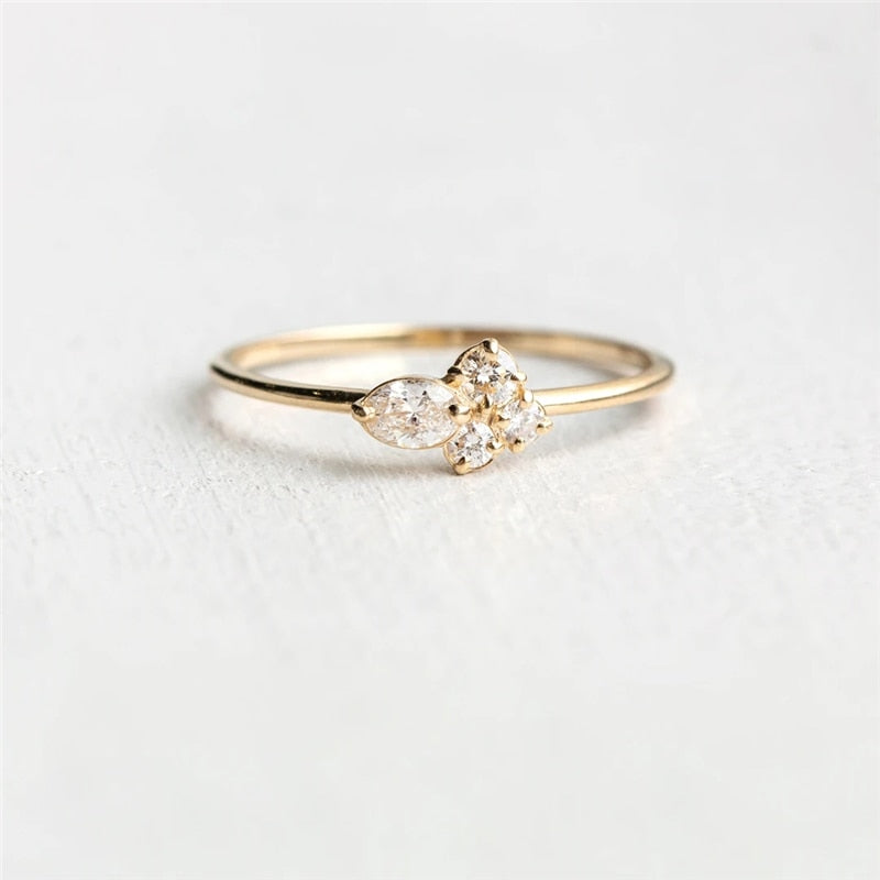 Thin Bohemia Zircon Ring
