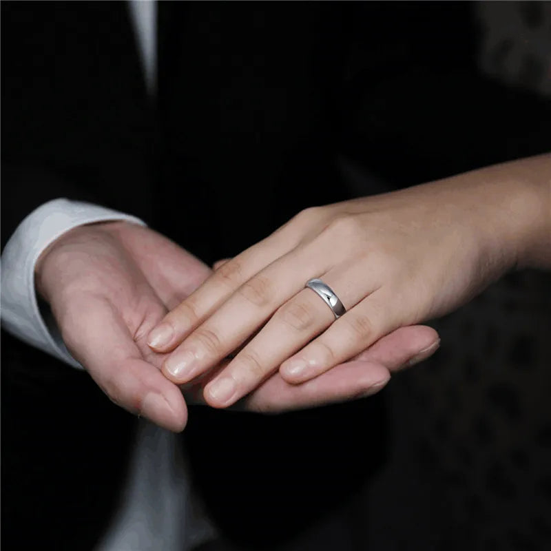 Classic Jewelry 2/4/6/8mm Cute Men Women Simple Rings Polish 100% Pure Tungsten Carbide Ring Wedding Band Engagement Ring