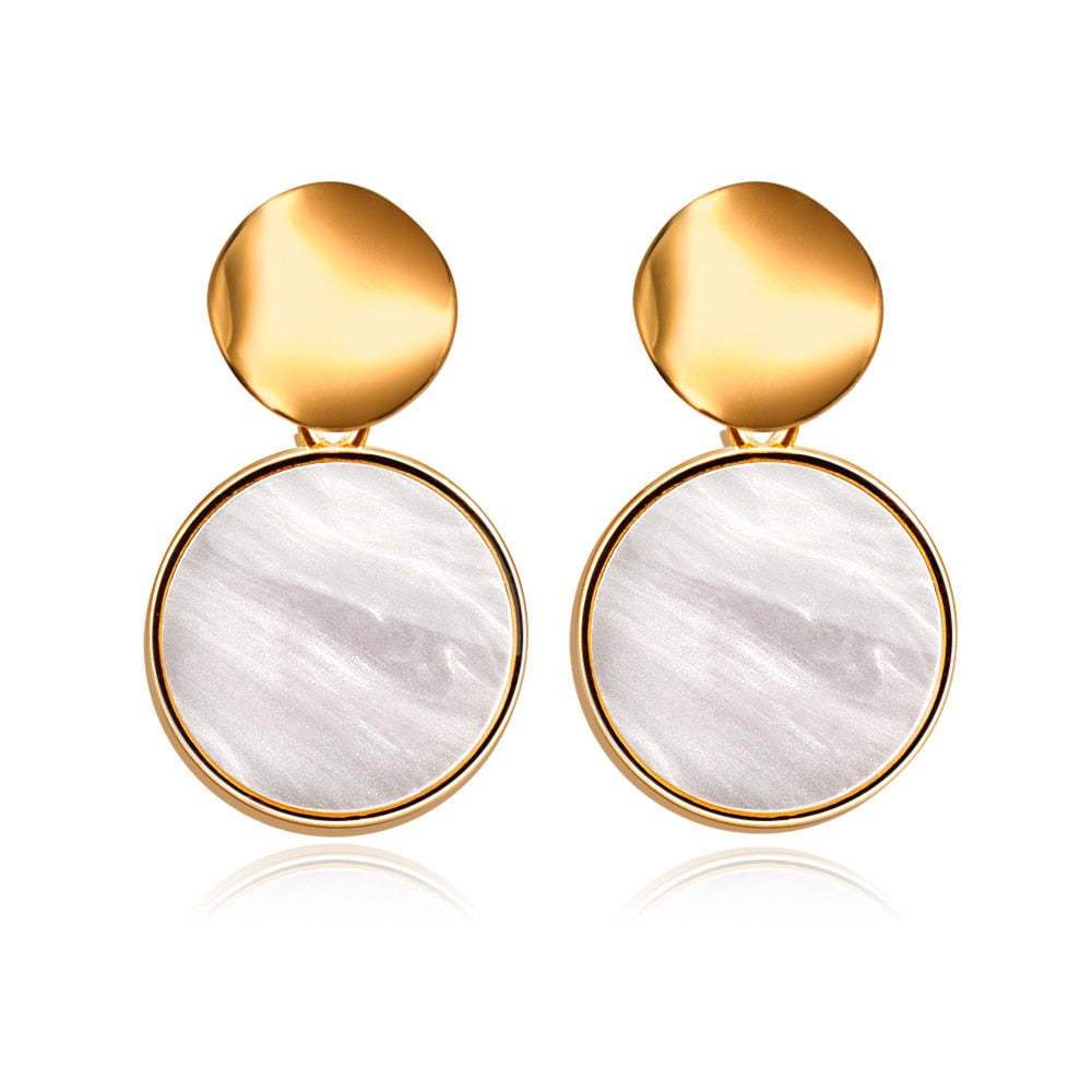 Vintage Geometric Long Dangle Earrings