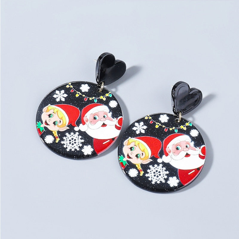 Trendy Statement Christmas Earrings