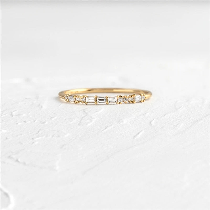 Thin Bohemia Zircon Ring