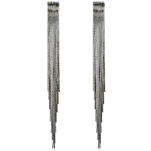 Boho Gold Long Tassels Earrings