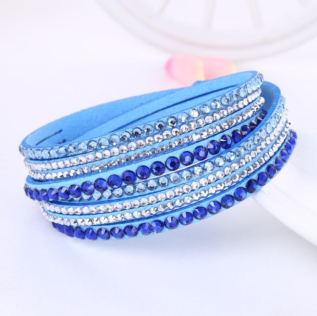 Multilayer Rhinestone Crystal Bracelet