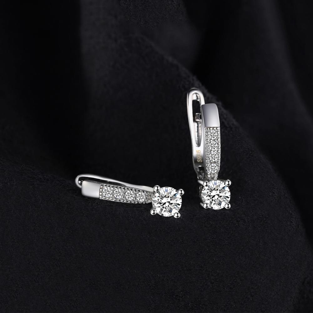 Adorn yourself with these Romantic Fashion 925 sterling silver luxury earrings! The stunning round shape is embellished with cubic zirconia and zircon stones, all of which will make you shine with exquisite finesse. Ideal for women, these clip earrings will undoubtedly become your go-to accessory!