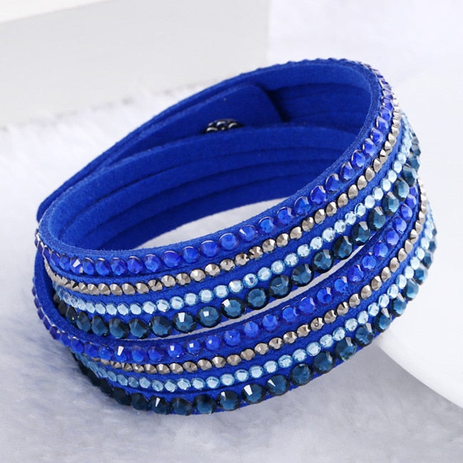 Multilayer Rhinestone Crystal Bracelet