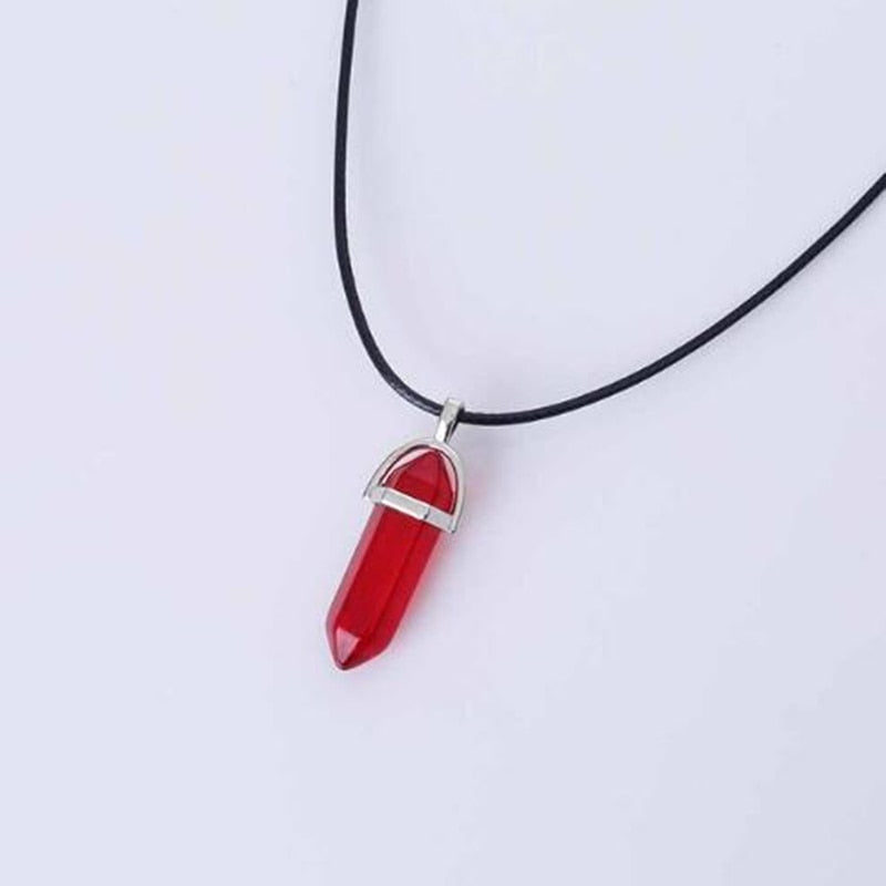 Hexagonal Column Quartz Necklace