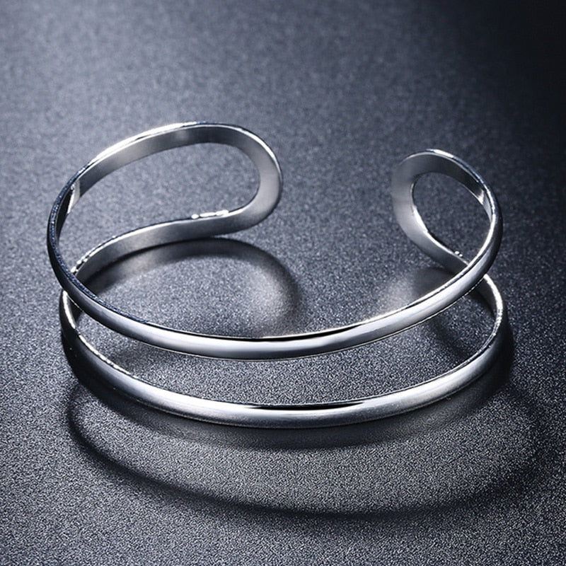 925 Silver Flat Bangles