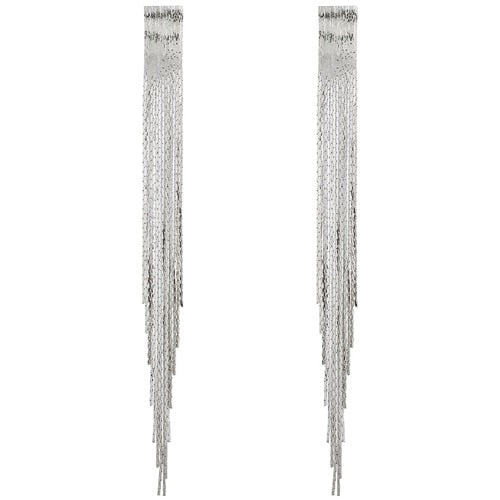 Boho Gold Long Tassels Earrings