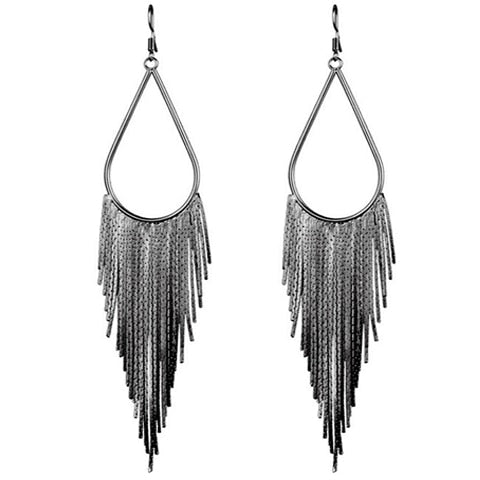 Boho Gold Long Tassels Earrings