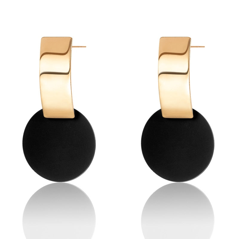 Vintage Geometric Long Dangle Earrings