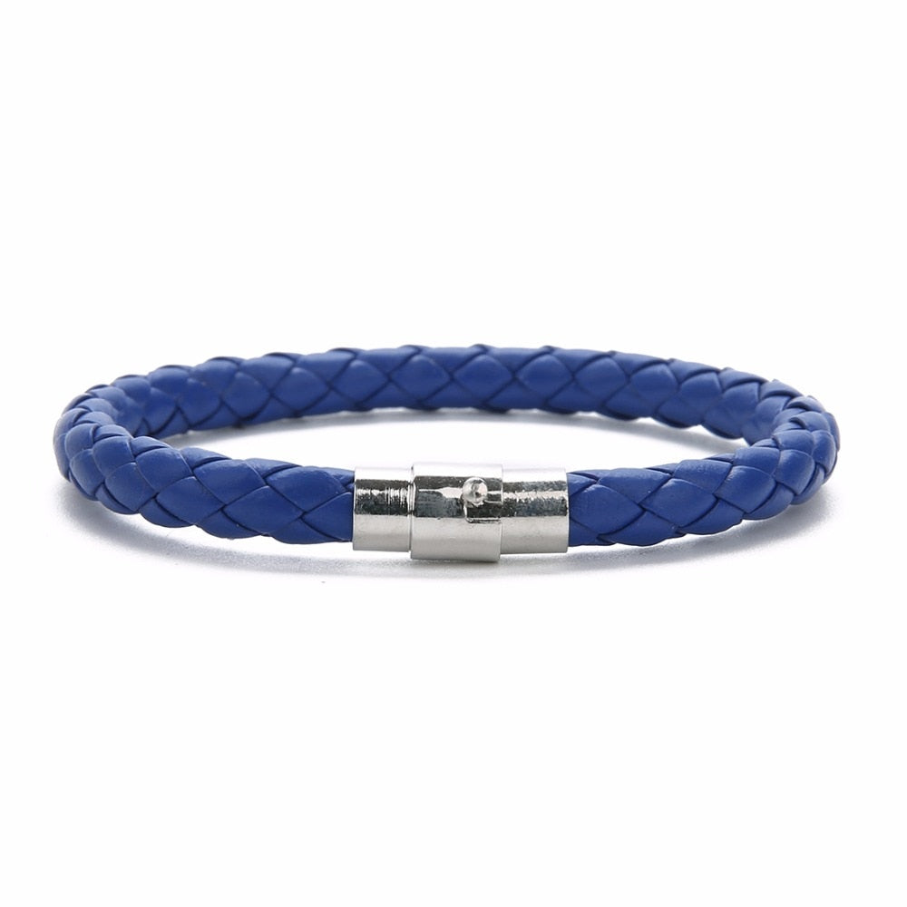 100% Genuine Braided Leather Bracelet