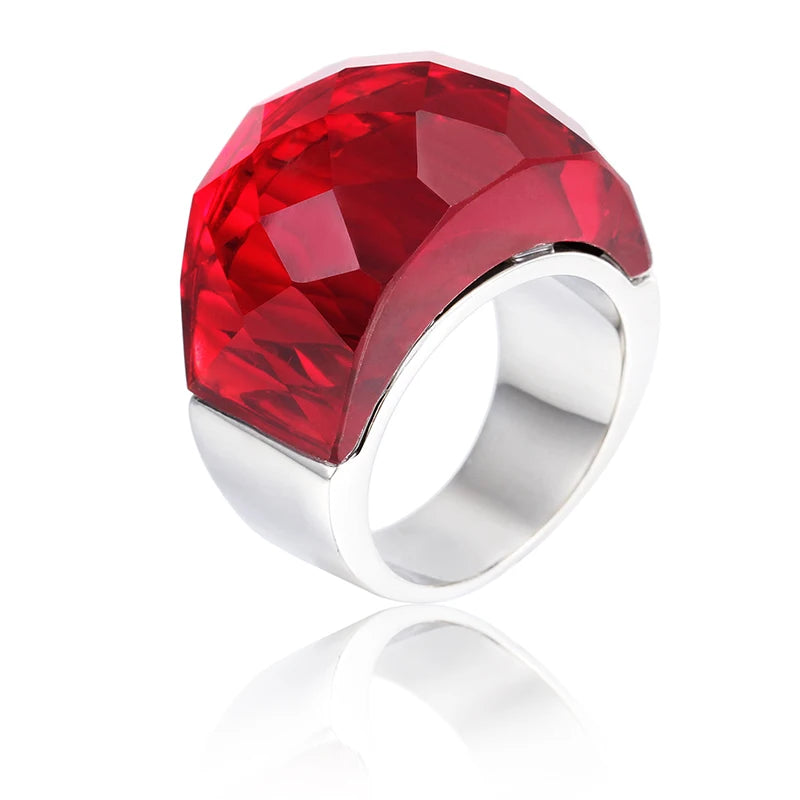 Elevate your style with our exquisite collection of Bohemia Crystal Women Wedding Rings. Crafted with precision, these rings feature a stunning blend of gold and stainless steel, creating a timeless and elegant look. Adorned with colorful stones, they add a touch of glamour to any occasion, be it a party or an engagement. Indulge in the beauty of these rings and make a statement with our luxurious and captivating jewelry.