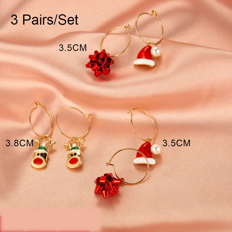 Trendy Statement Christmas Earrings