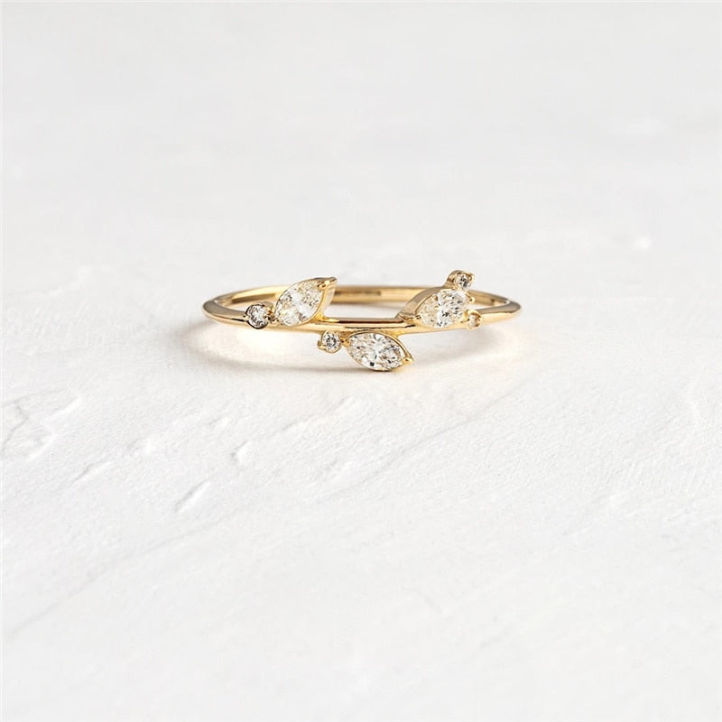 Thin Bohemia Zircon Ring