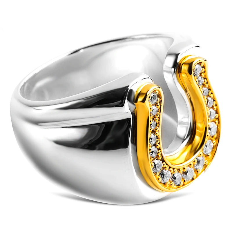 A unique selection of men's rings, including animal-inspired designs like the horse head and horseshoe rings. These hollow rings are perfect for those who appreciate hip hop and punk styles, making them ideal gifts for boys who want to stand out with their jewelry choices.