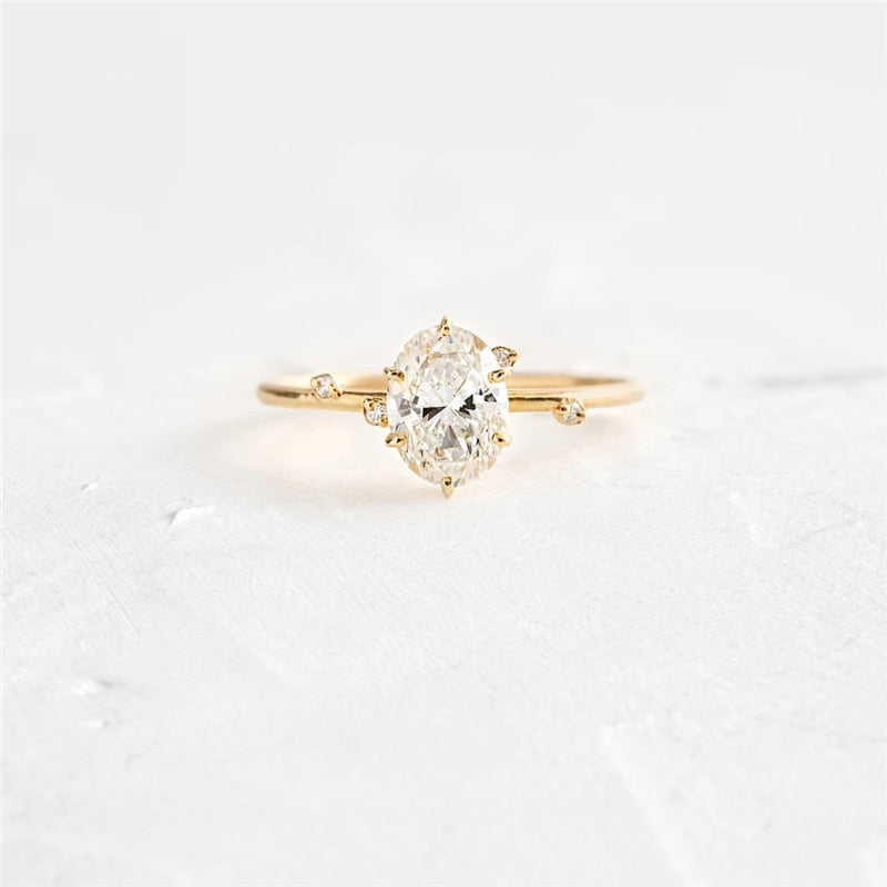 Thin Bohemia Zircon Ring