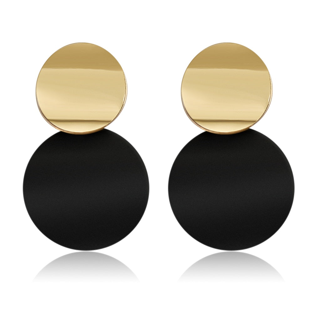 Vintage Geometric Long Dangle Earrings