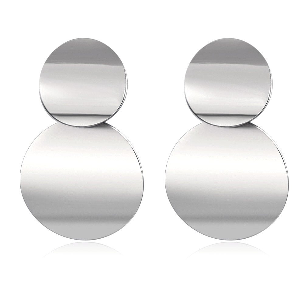 Vintage Geometric Long Dangle Earrings