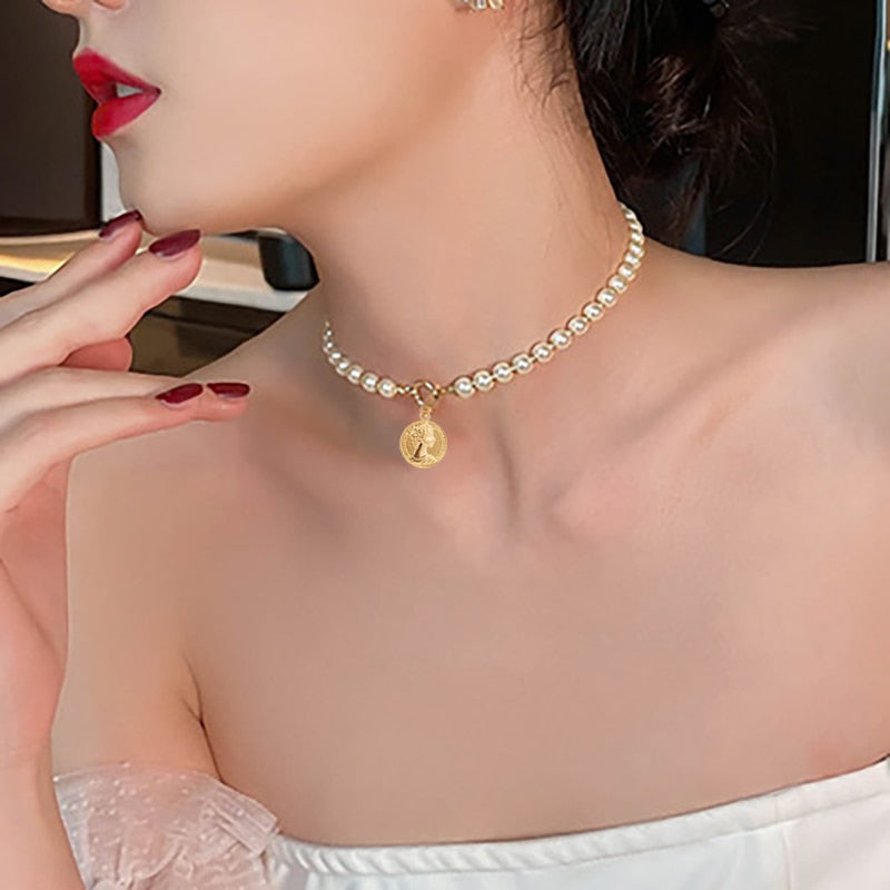 Magnificently crafted, this Round Choker Necklace is made from Alloy and Pearls. The perfect addition to any wardrobe, this Necklace adds an exquisite touch to any ensemble and is sure to make heads turn! Seize this beautiful item today to add a unique fashion statement to your look.