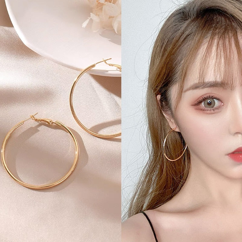 Irregular Circle Square Earrings