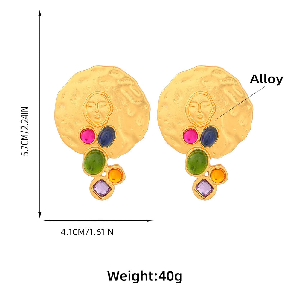 Fish Bone Asymmetric Dangle Earrings