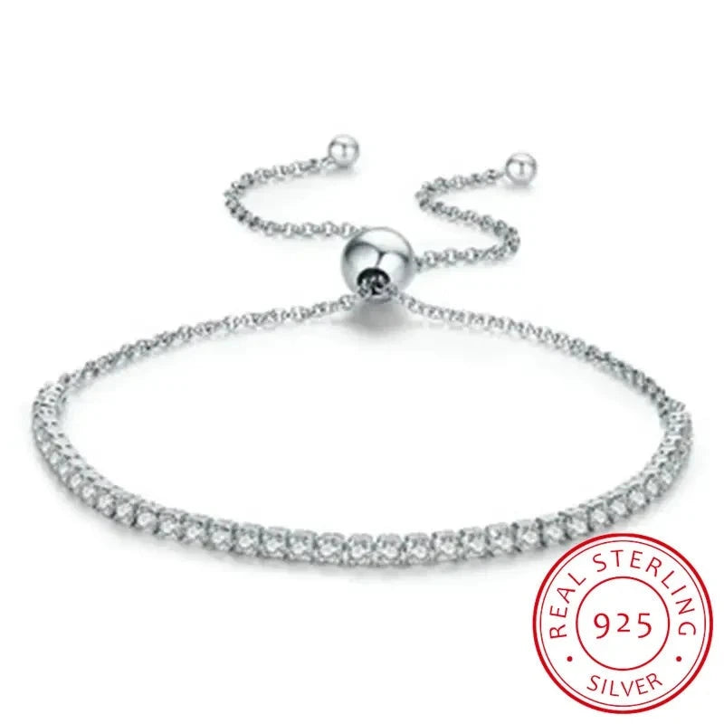 925 Sterling Silver Moissanite 1.3 Carat Bracelet Decoration Casual Fashion Light Luxury Niche Advanced Design Sense for Ladies