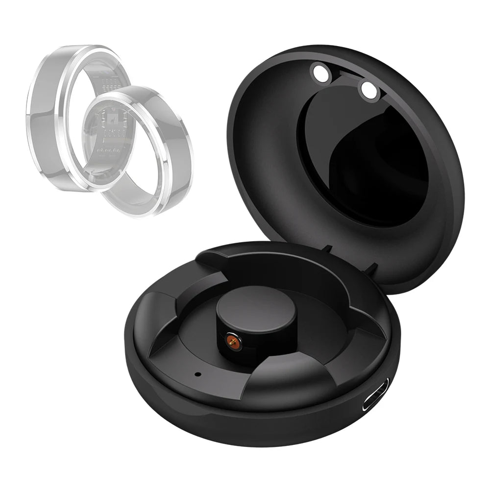 Smart Ring Charging Case 200mAh Type-C Port Replacement Charger Case with Charging Cable for S1 M1 R02 R03 R06 Smart Ring