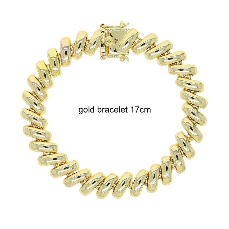 2025 New Fashion Snake Chain Bracelet Herringbone Gold Color Beaded Link Chain Pave Bling 5A CZ Iced Out Jewelry for Women