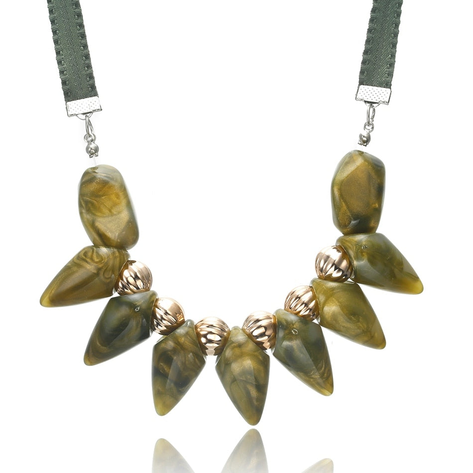 Charm your neck with these stunning geometric wooden blocks necklaces &amp; pendants! Crafted from Metal, they make a unique fashion statement. Experience the rope chain’s captivating look to ignite your ensemble!