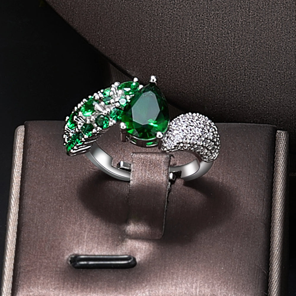 2025 Top 4 Wedding Bride Jewelry Set Water Drop Shape Jewelry Set for Women's Wedding Accessories Necklace and Earring Set