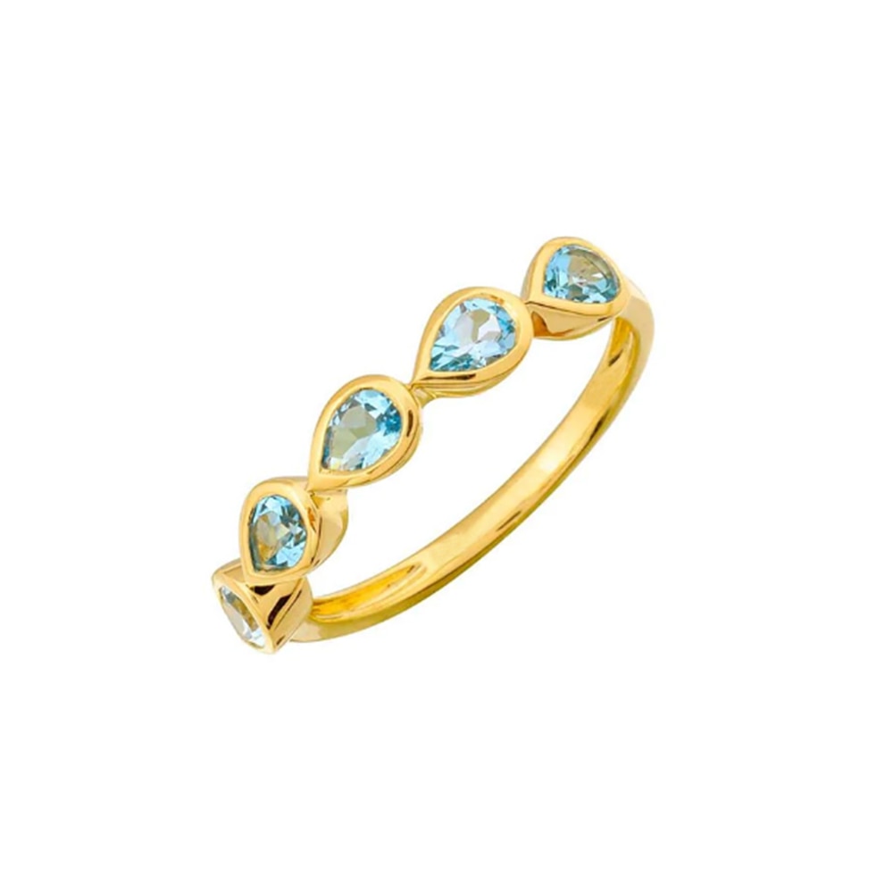 Thin Bohemia Zircon Ring