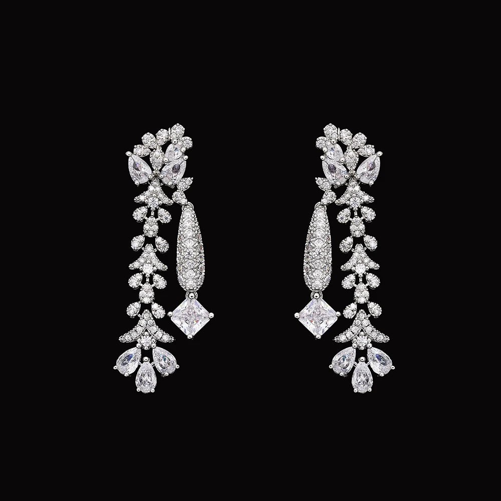 2025 New 4-piece Bride Zirconia Full Set Women's Party Jewelry Set Dubai Nigeria Crystal Wedding Jewelry Set