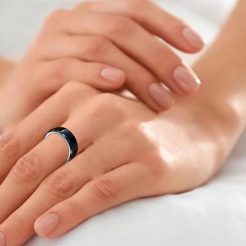 Introducing the latest innovation in wearable technology, the 2024 Smart Ring. This multi-functional smart touch ring is designed to enhance your lifestyle with its mini size and convenient body temperature tracking feature. It also comes with a charging case for easy recharging.
