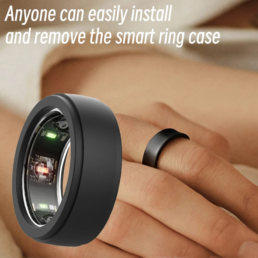 Ring Cover for Oura Ring/Galaxy Ring Anti-Scratch Elastic Silicone Rings Protector for Samsung Galaxy Smart Rings Cover S/M Size