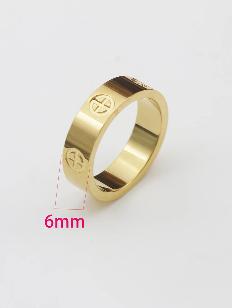 Stainless Steel Top quality women men Jewelry love rings luxury wedding bijoux couple lovers rings
