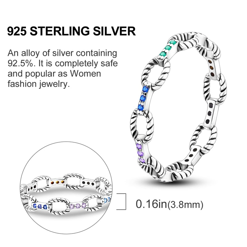 Star Moon 925 Sterling Silver Ring