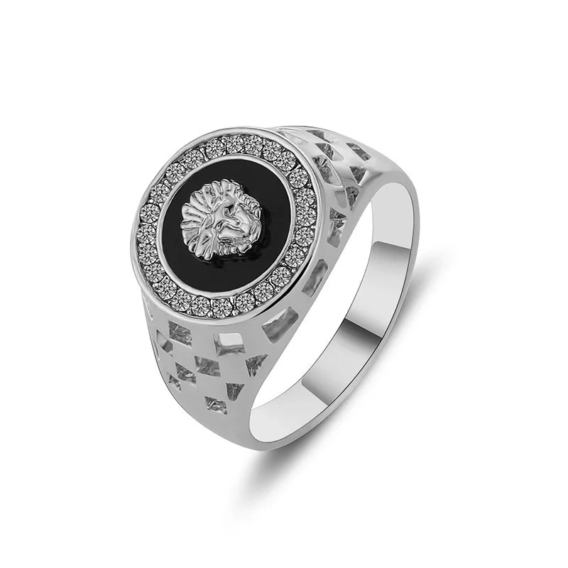 The unique and artistic Medusa Ring designed for men, featuring a captivating Zircon inlay. This fashion-forward piece exudes a bold and dominant aura, making it a perfect choice for those who embrace the punk style. It also serves as an ideal gift option for those seeking wholesale jewelry with a touch of creativity.