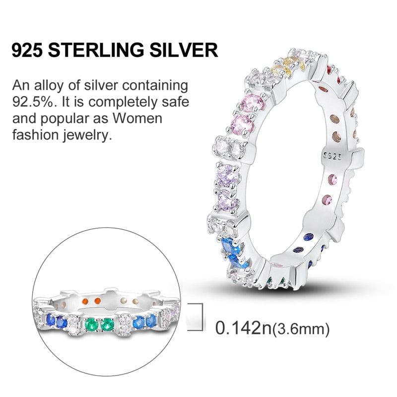 Star Moon 925 Sterling Silver Ring