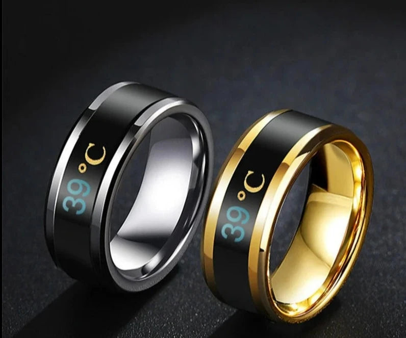 Smart Couple Mood Temperature Display Ring Fashion Personality Jewelry