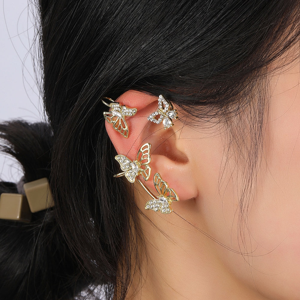 Creative Glossy Butterfly Stud Earrings