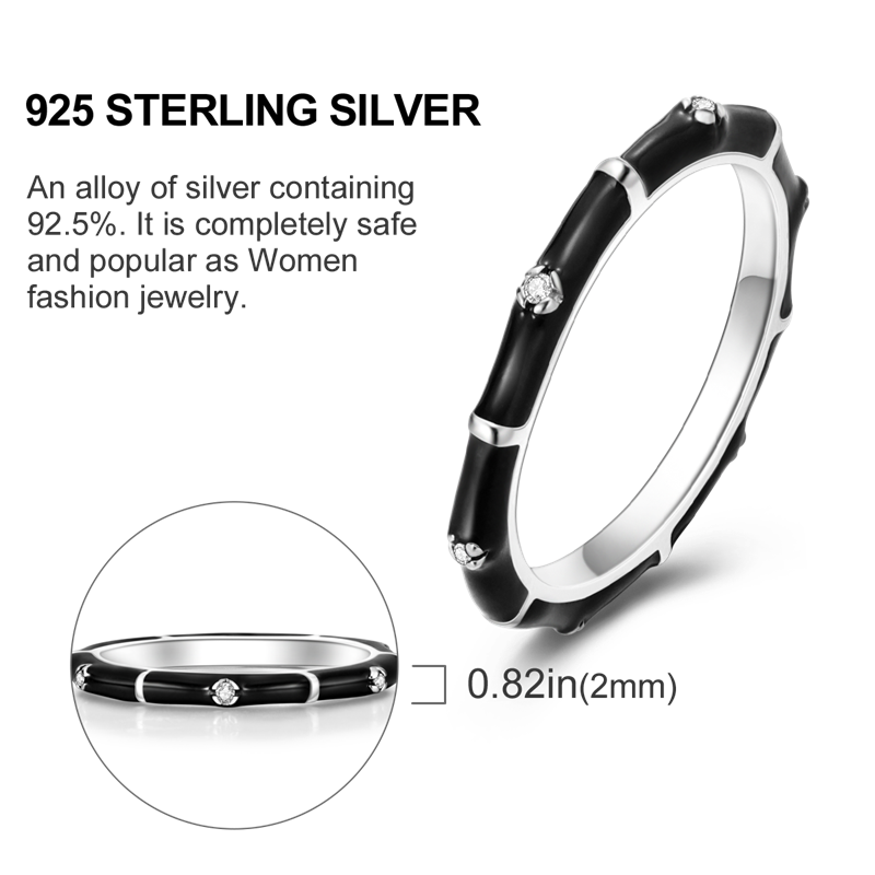 Star Moon 925 Sterling Silver Ring