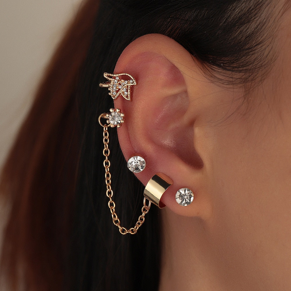 Creative Glossy Butterfly Stud Earrings