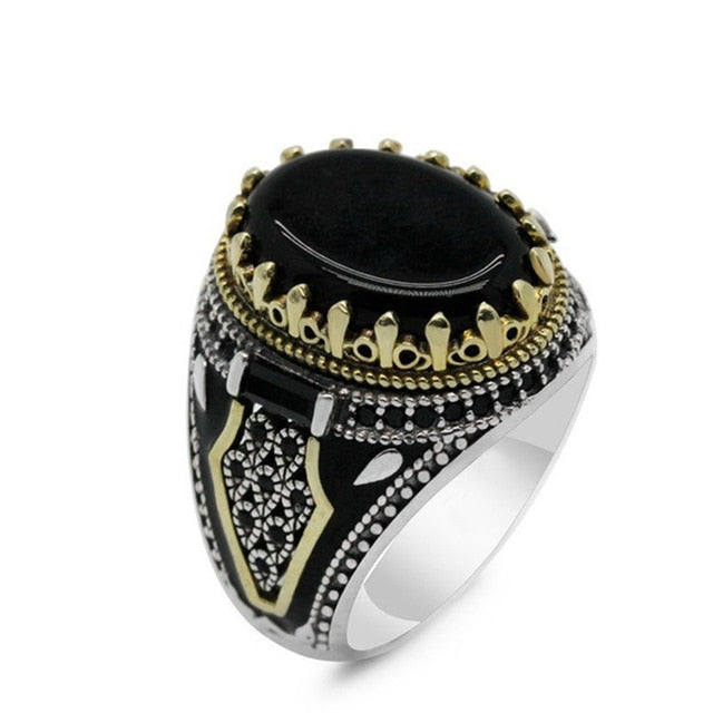 Classic Black Stone Ring