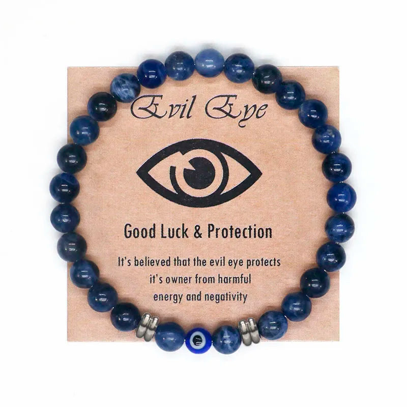 47546840482089|47546840514857|The captivating Tiger Eye Beaded Bracelet, a unisex Turkish Amulet that offers protection against the evil eye. This exquisite piece of spiritual jewelry is designed for both men and women, featuring natural Tiger Eye beads and a striking blue Evil Eye charm.|47546840580393