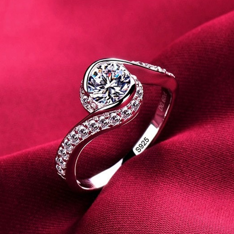 Never Fade White Gold Zircon Ring