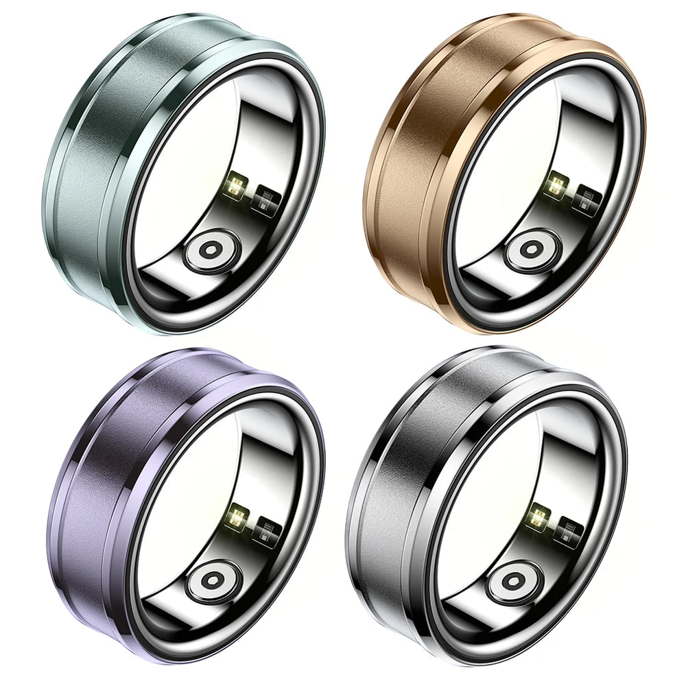 R3 Smart Ring Electronic Bluetooth Ring Waterproof Health Tracker Heart Rate Blood Pressure Blood Oxygen Monitor for Women Men