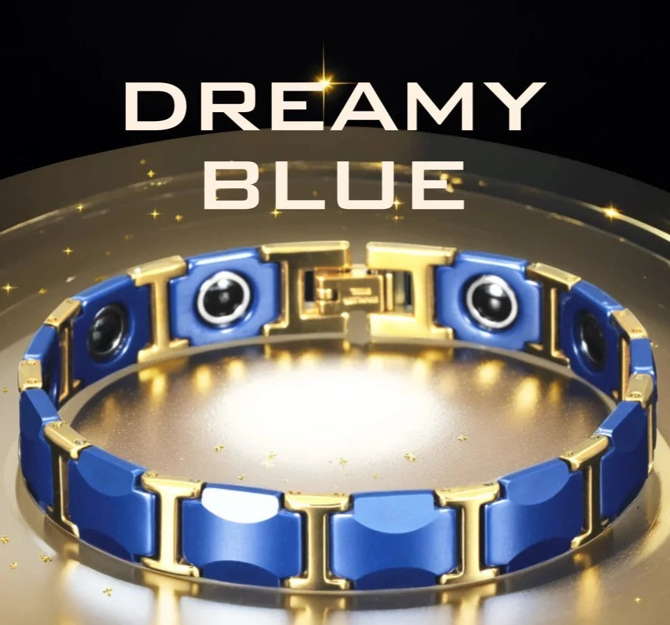 Experience the benefits of our Ceramic Titanium Crescent Bracelet with Hematite Magnetic elements, designed to promote fat burning. Crafted with high-quality stainless steel, this adjustable bracelet offers both style and functionality.